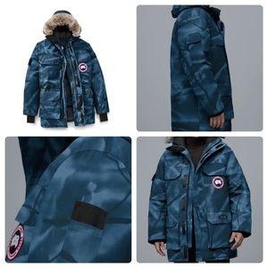CANADA GOOSE EXPEDITION PARKA BLUE CAMO sz MED